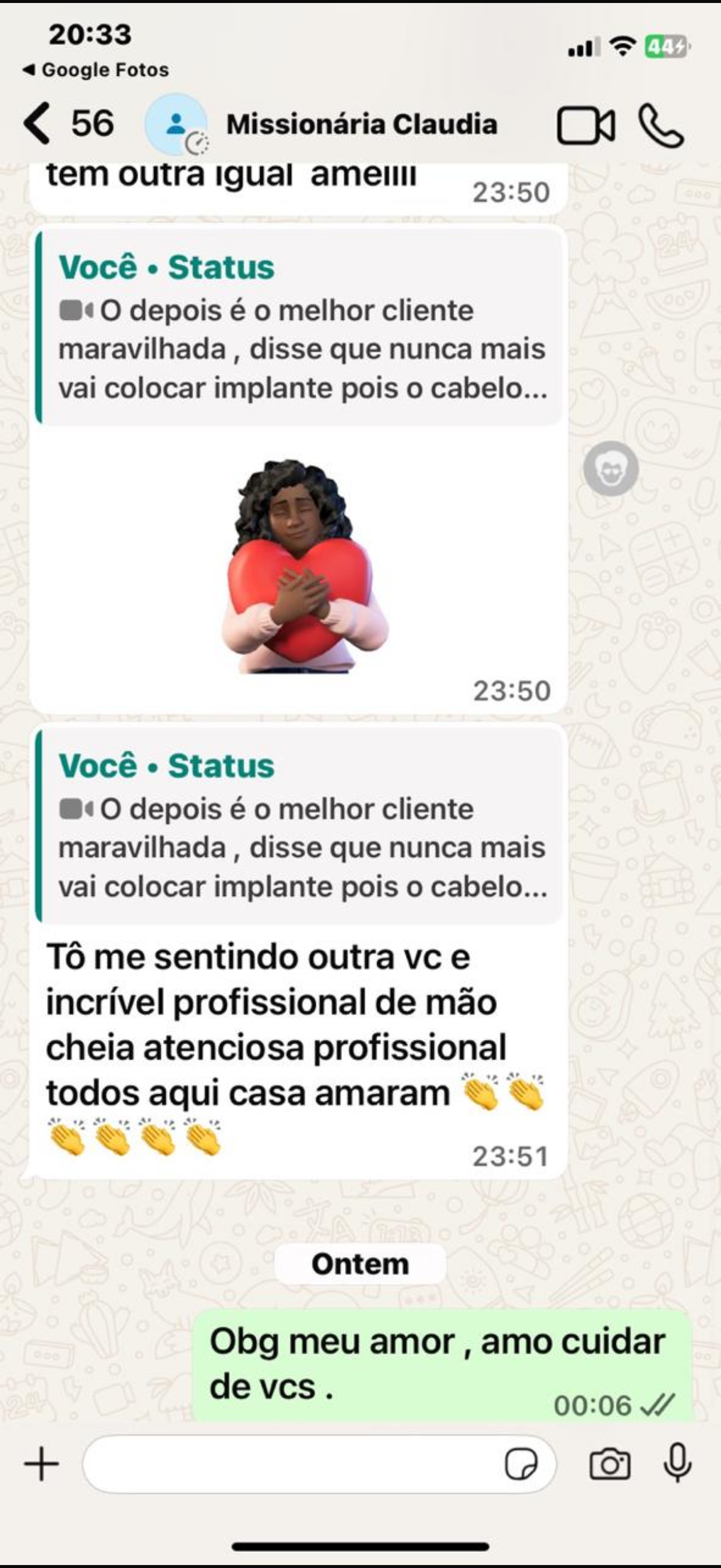Missionaria Claudia - To me sentindo outra vc e incrivel profissional